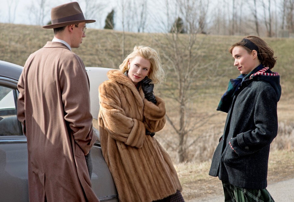 (From left) Cory Michael Smith, Cate Blanchett and Rooney Mara in a still from Carol.