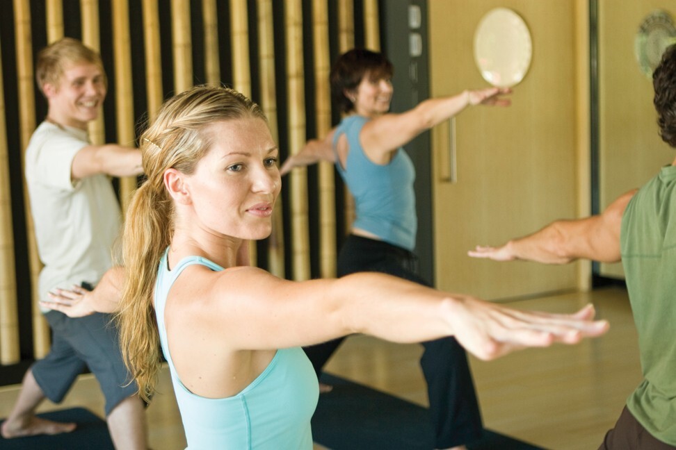 A file photo of a class at the Yyoga studio in the District of North Vancouver. The studio has been closed for about a month as a result of provincial health orders in British Columbia. Photo: Yyoga