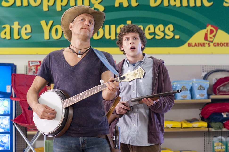 Woody Harrelson (left) and Jesse Eisenberg in Zombieland.