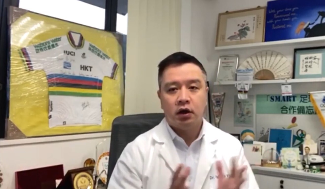 Professor Patrick Yung Shu-hang speaks to the Asian football community about Covid-19 via the Asian Football Confederation’s latest education video. Photo: AFC