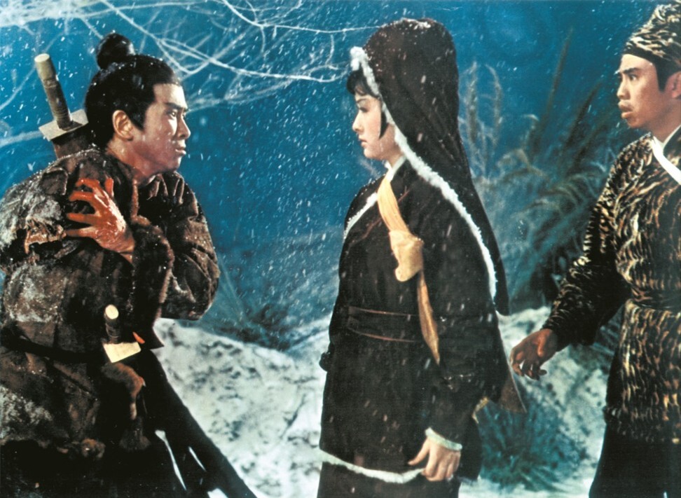 Wang (left) and Violet Pang in a still from One-Armed Swordsman.