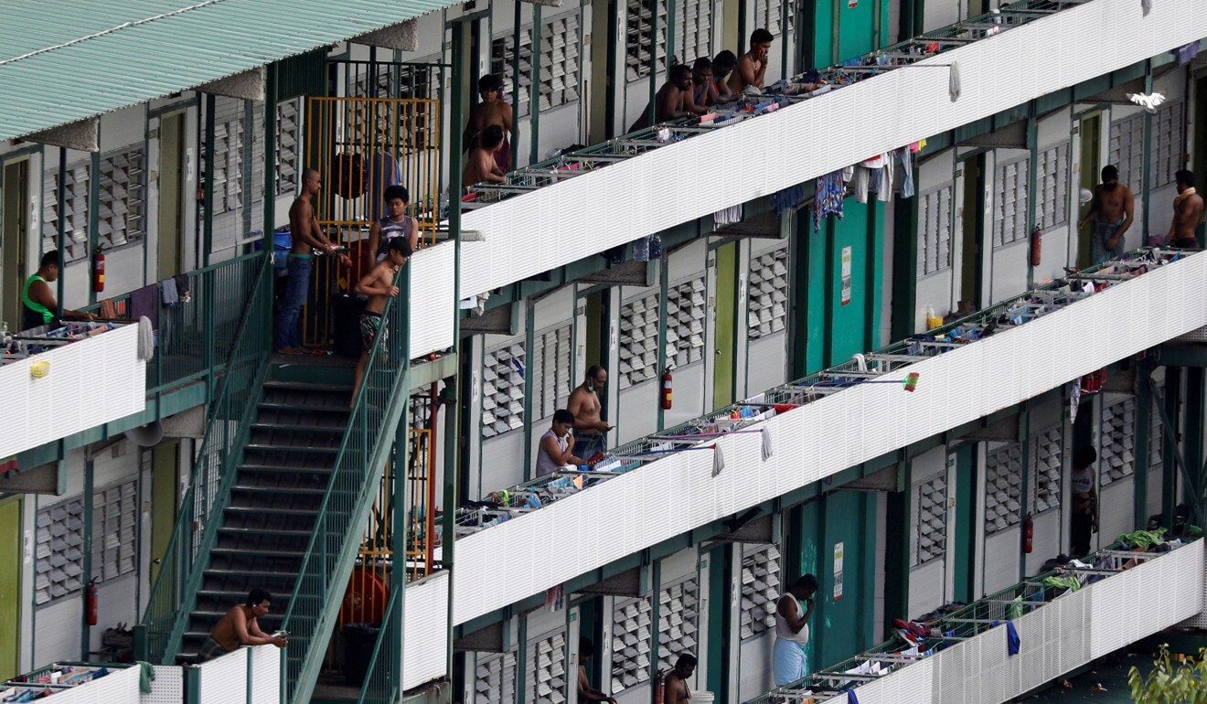 Singapore has some 323,000 migrant workers living in dormitories with cramped conditions. Photo: Reuters