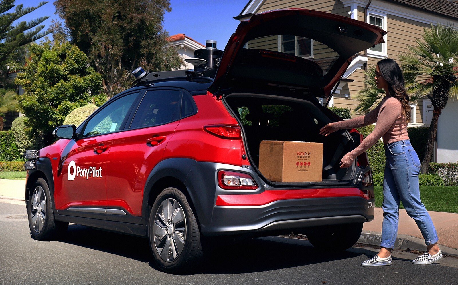 With an initial fleet of 10 autonomous vehicles, each is expected to load 10 to 20 packages per trip and deliver around 100 a day. Photo: Handout