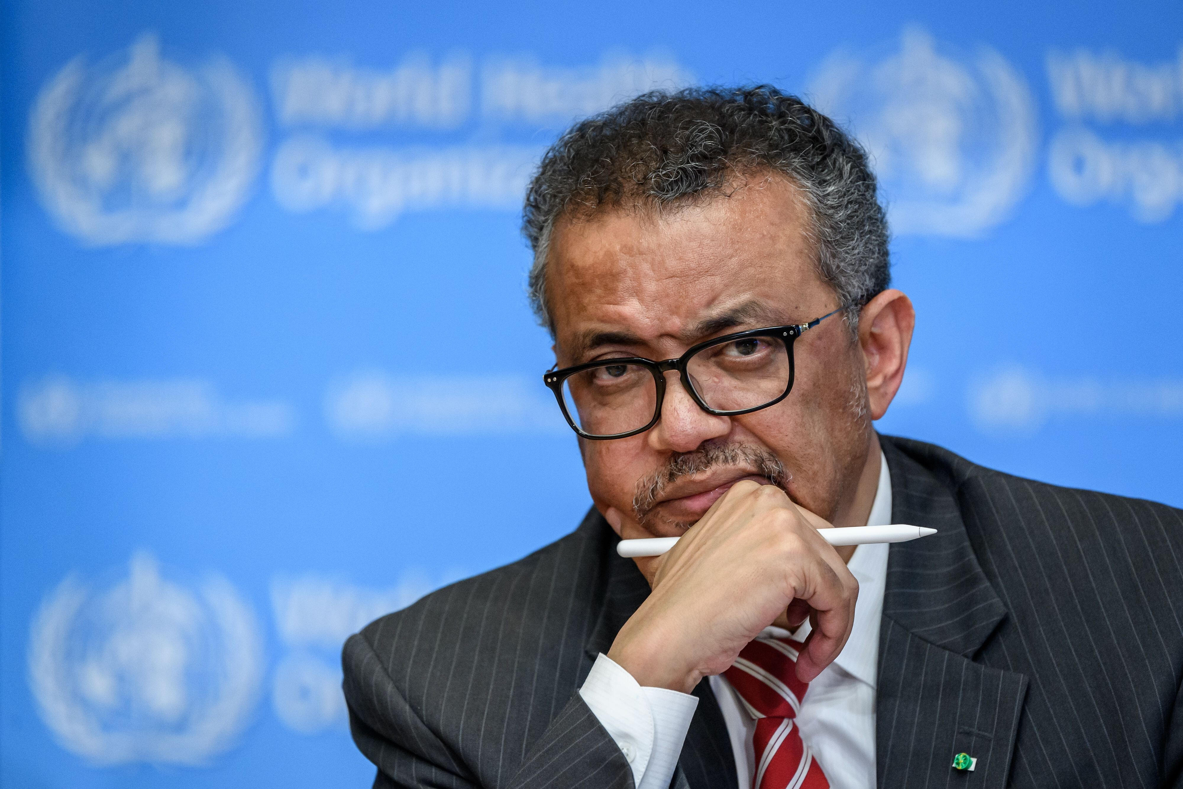 World Health Organisation director general Tedros Adhanom Ghebreyesus at a Covid-19 press briefing at WHO’s headquarters in Geneva. Tedros has been criticised for praising China’s handling of the outbreak. Photo: Reuters