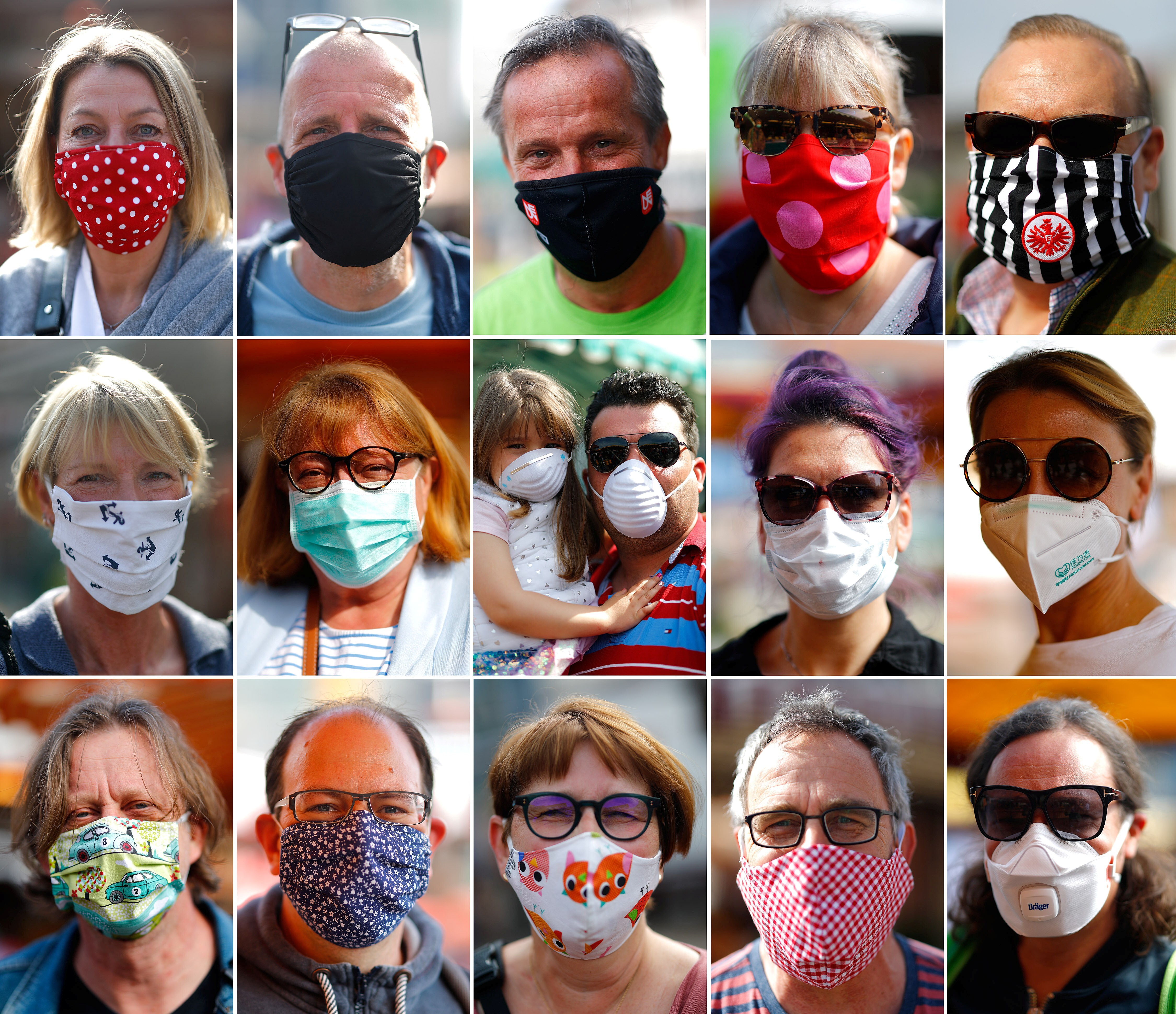In Germany there is no universal requirement to wear protective face masks but instead a strong recommendation to do so. Photo: Reuters
