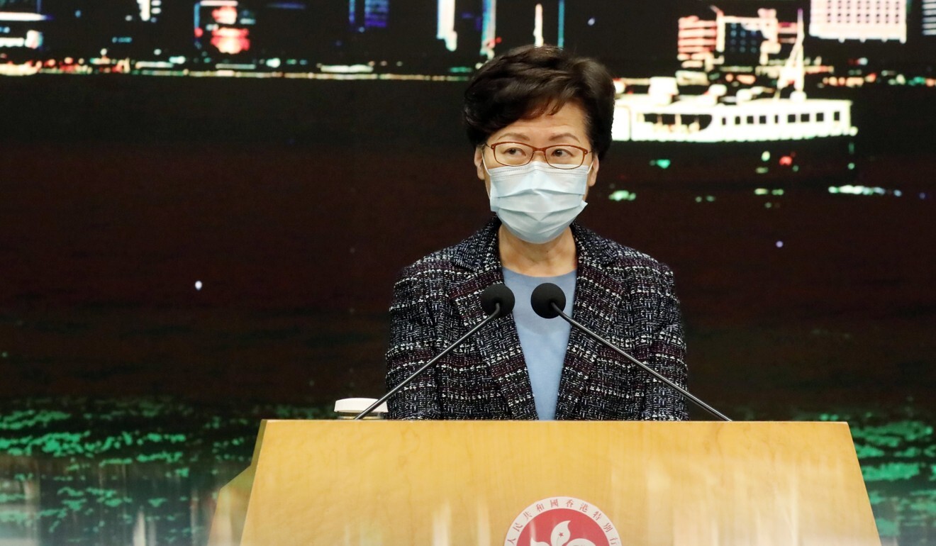 Carrie Lam said the liaison office had not interfered with affairs that Hong Kong was meant to handle on its own. Photo: K.Y. Cheng