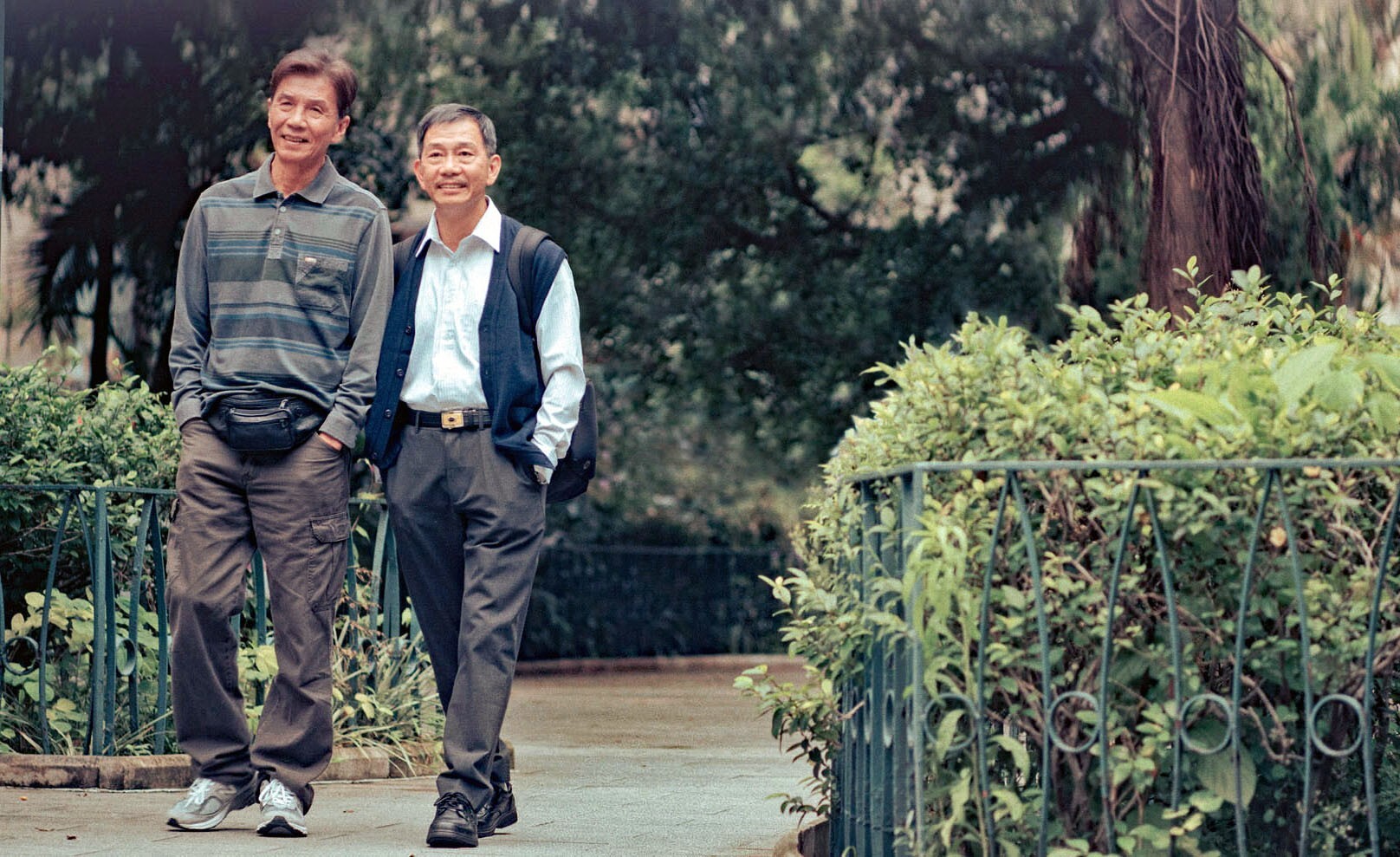 Pak (Tai Bo) and Hoi (Ben Yuen) in a scene from Suk Suk. Photo: Handout