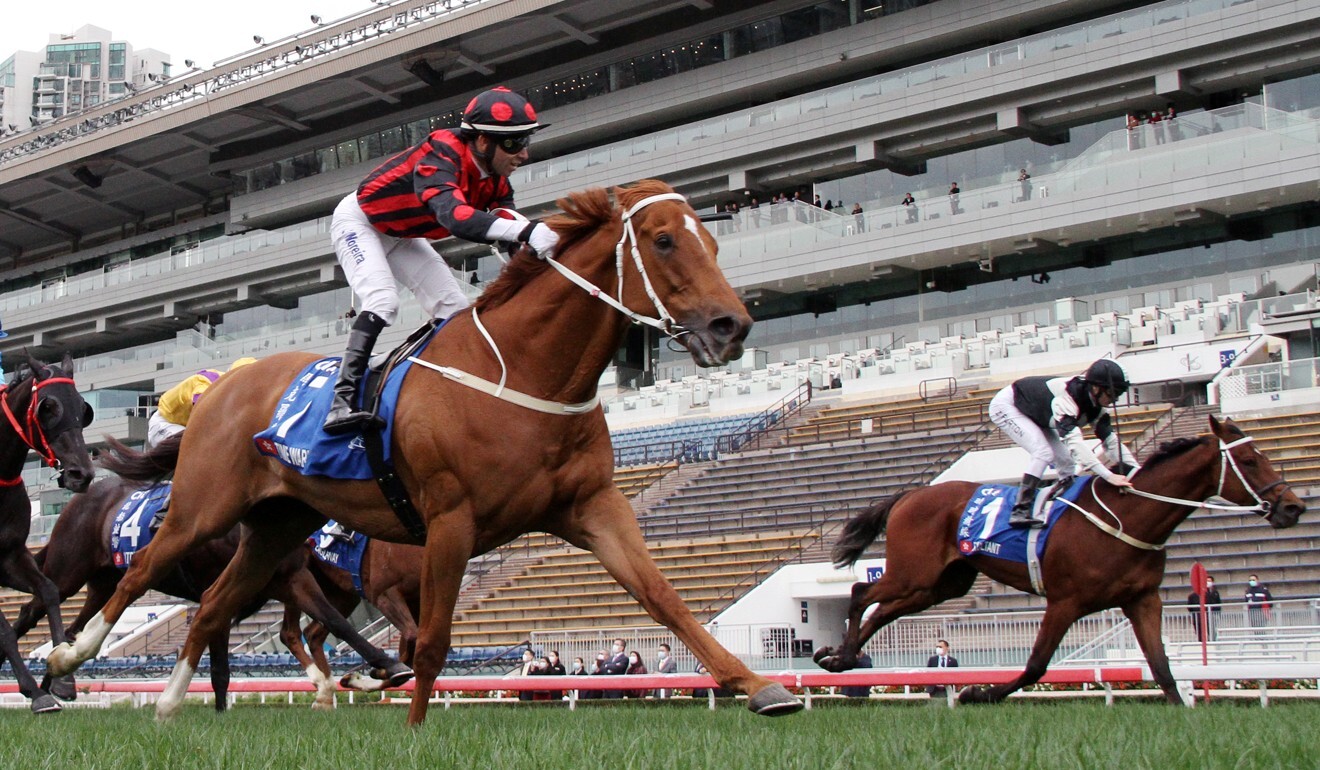 Time Warp (inside) beats Exultant (outside) to win the Gold Cup.