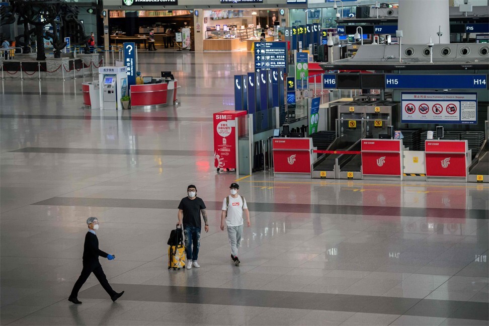 An almost empty Beijing Capital International Airport on April 13. Photo: AFP via Getty Images