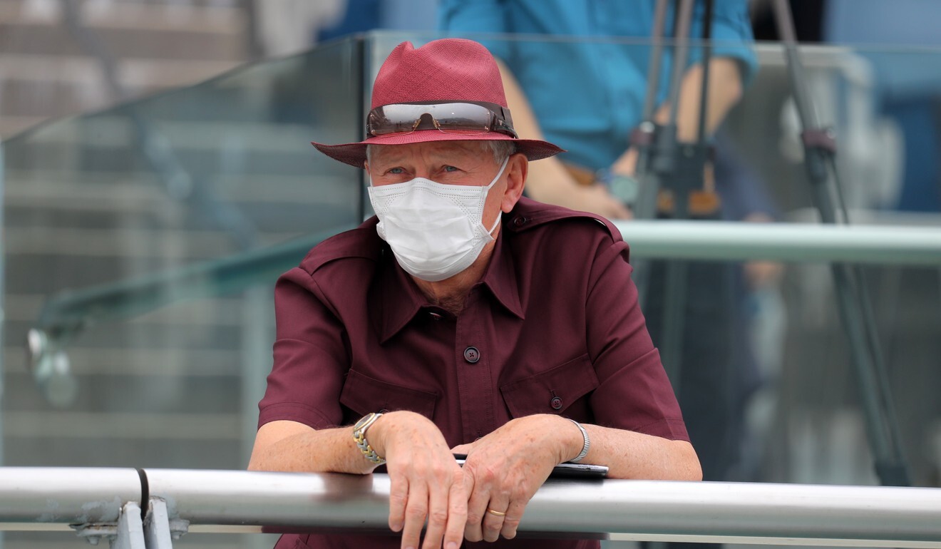 John Moore watches on at Sha Tin on Sunday.