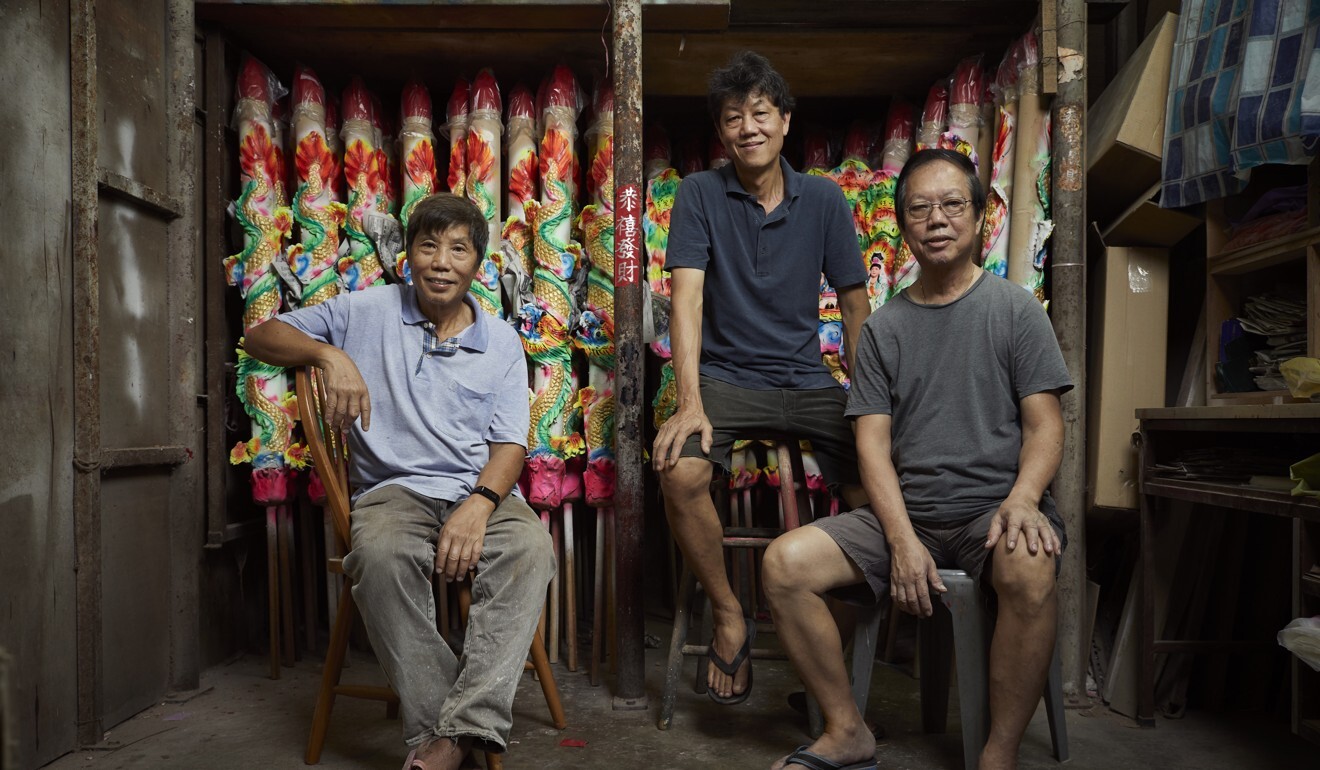 Albert Tay (centre) with his two brothers. Photo: Tay Guan Heng