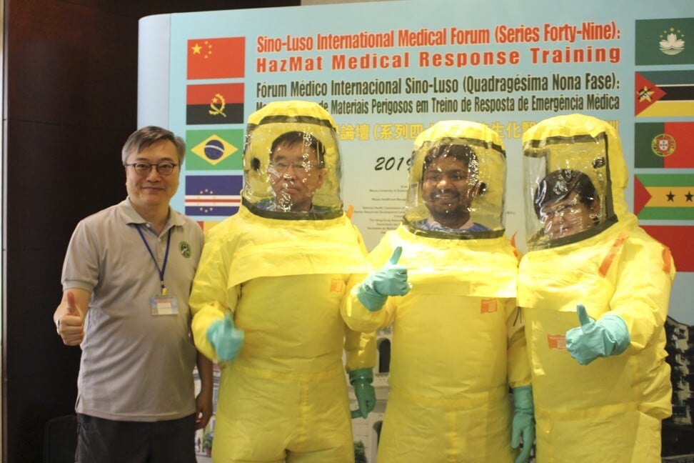 Officials from Sri Lanka and China undergo training at last year’s Sino-Luso International Medical Forum. Photo: Christopher Cottrell