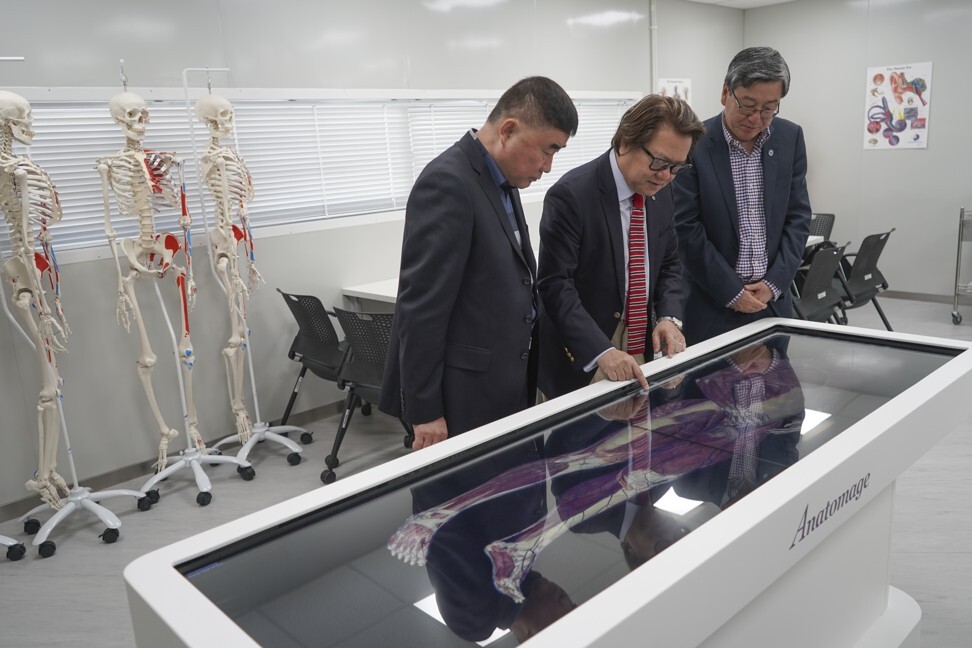 Simulation anatomy training at MUST’s faculty of medicine. Photo: Christopher Cottrell