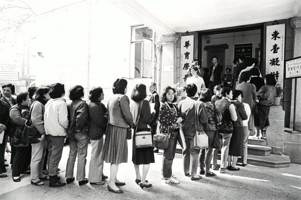 Hong Kong’s first public hospital, Tung Wah, in Sheung Wan, in 1987. Photo: SCMP