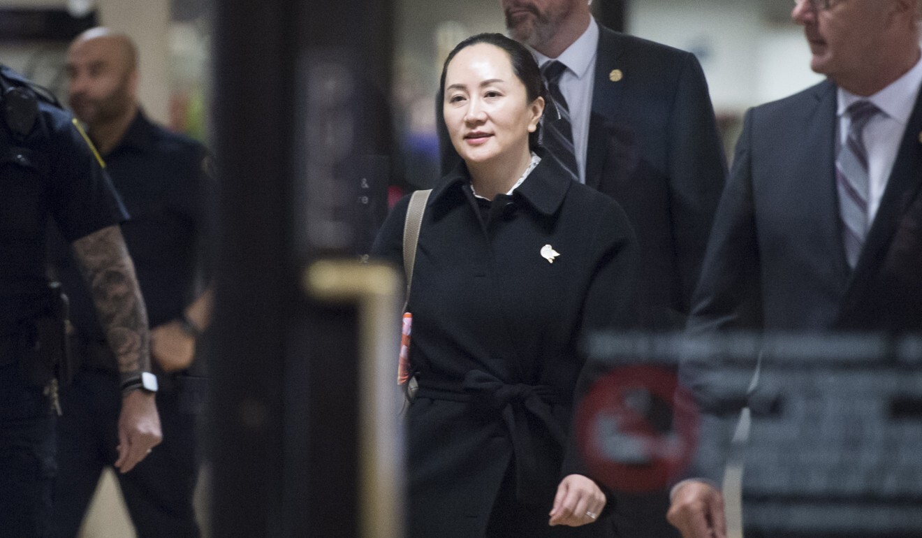 Meng Wanzhou, chief financial officer of Huawei, leaves British Columbia Supreme Court in Vancouver on January 23. Photo: The Canadian Press via AP