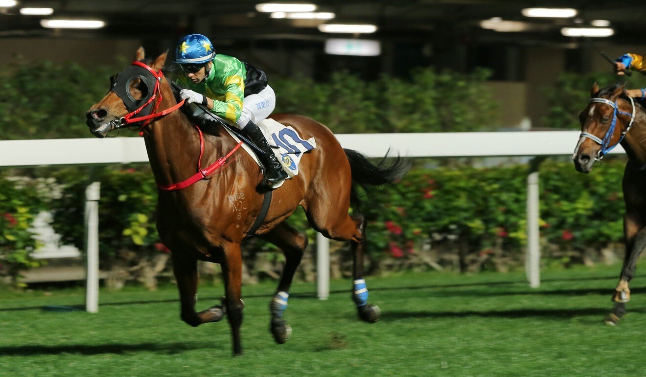 Flash Famous surges to victory under Joao Moreira in March.