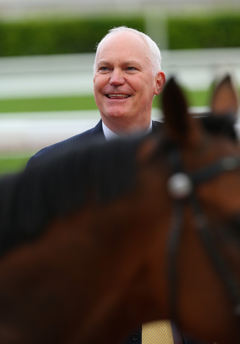 David Hall looks over Ho Ho Khan after his win 12 months ago.