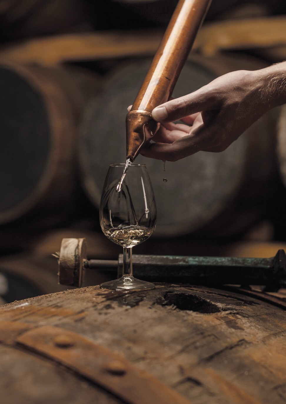 Assessing one of Diageo’s Casks of Distinction. Photo: Diageo
