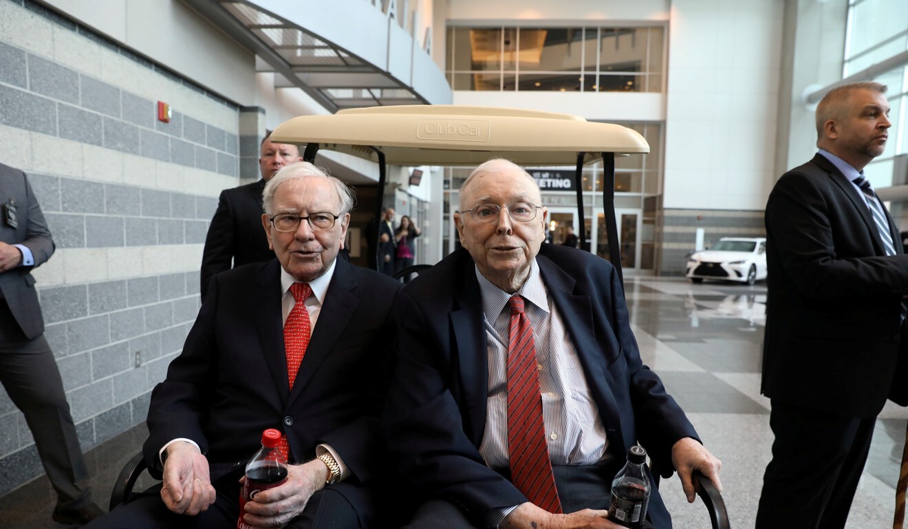 Warren Buffett (left) and vice-chairman Charlie Munger at the annual Berkshire shareholder shopping day in Omaha, Nebraska in 2019. Photo: Reuters
