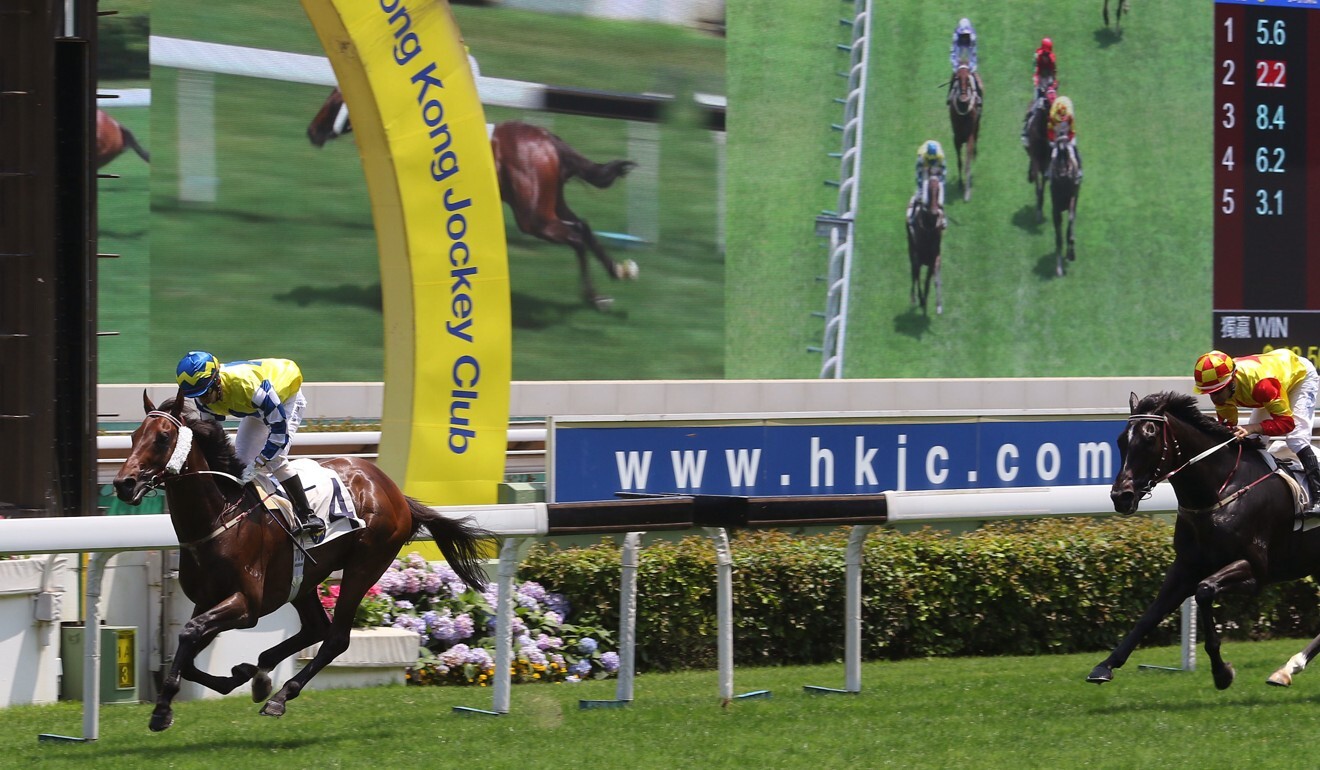 Chefano wins easily at Sha Tin on Sunday.