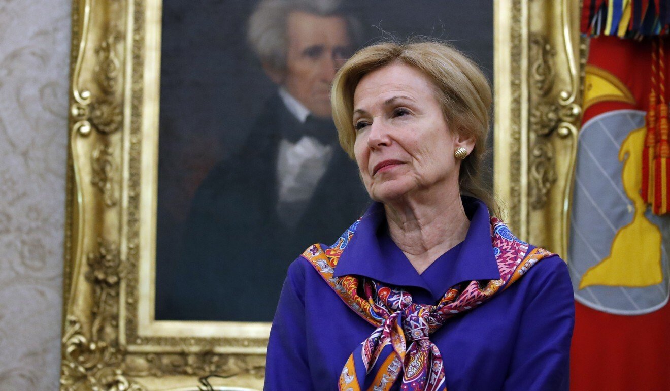 Dr Deborah Birx, White House coronavirus response coordinator, pictured in the Oval Office. Photo: AP