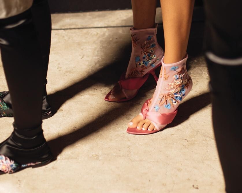 Kenzo breaks the boundaries between sandals boots and socks. Photo: Handout