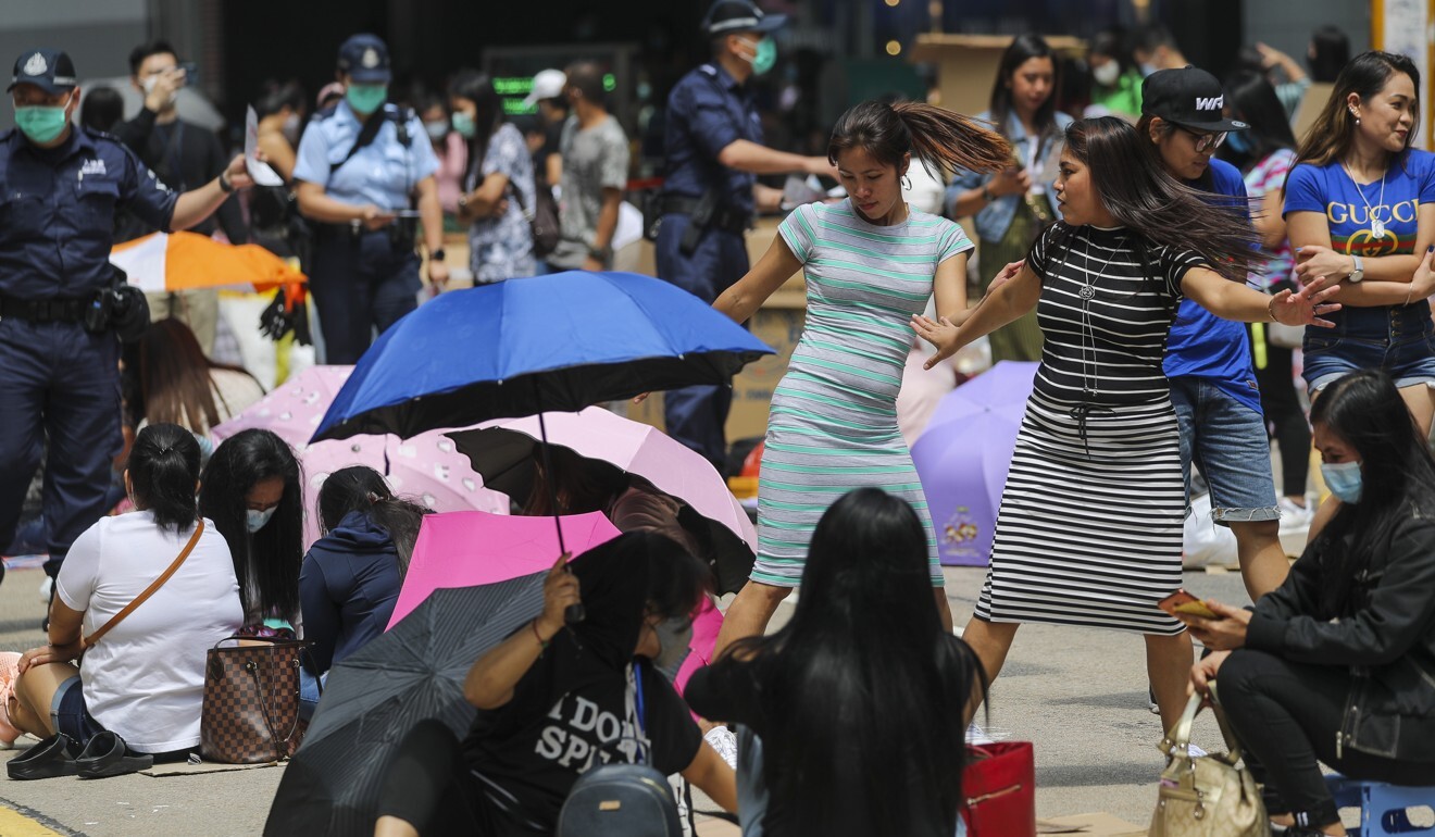 Migrant domestic workers in Hong Kong. Photo: SCMP/Edmond So