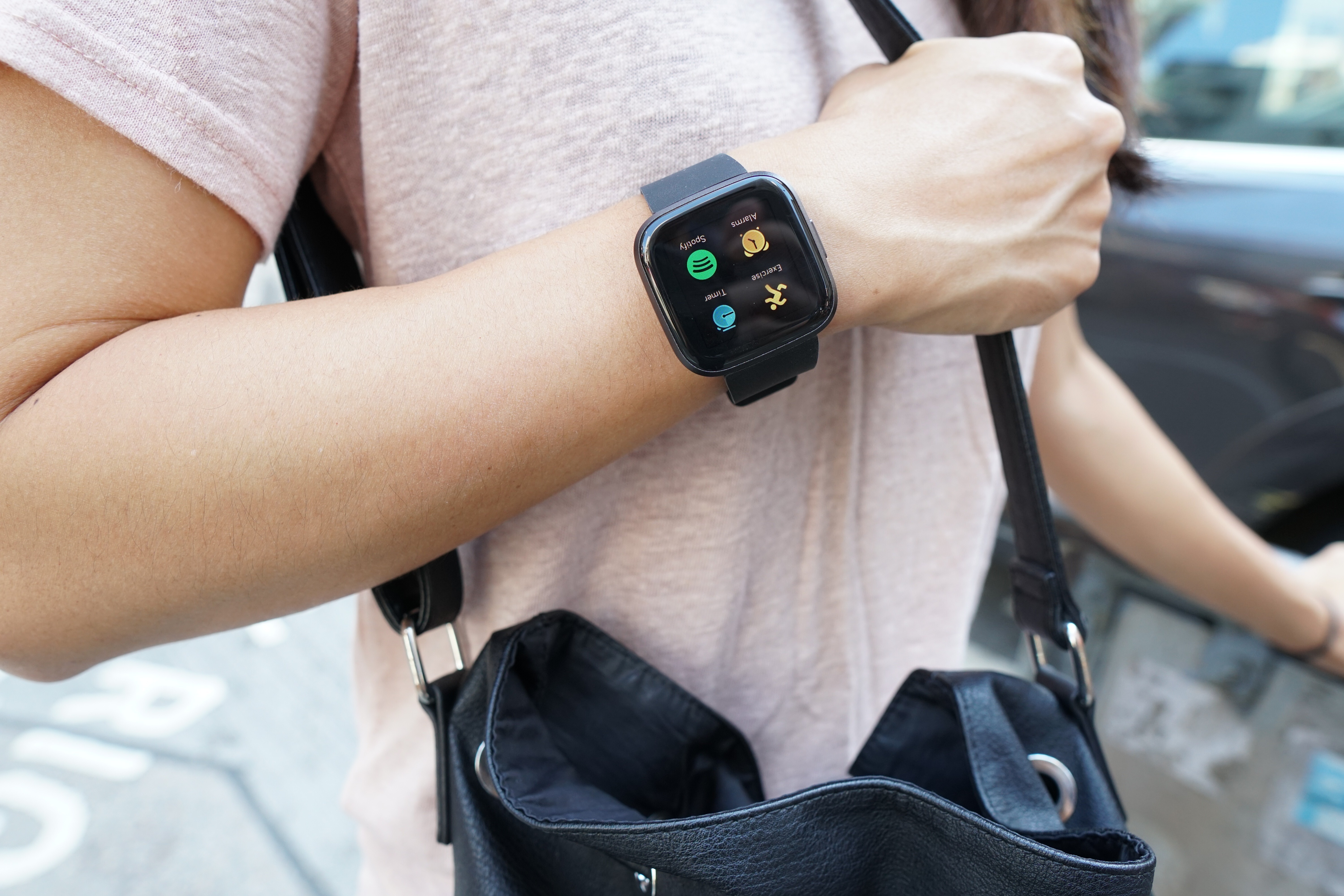 Hardware to detect irregular heartbeats is present on Fitbit devices such as the Versa 2 (pictured), but currently not available to consumers. Photo: Ben Sin
