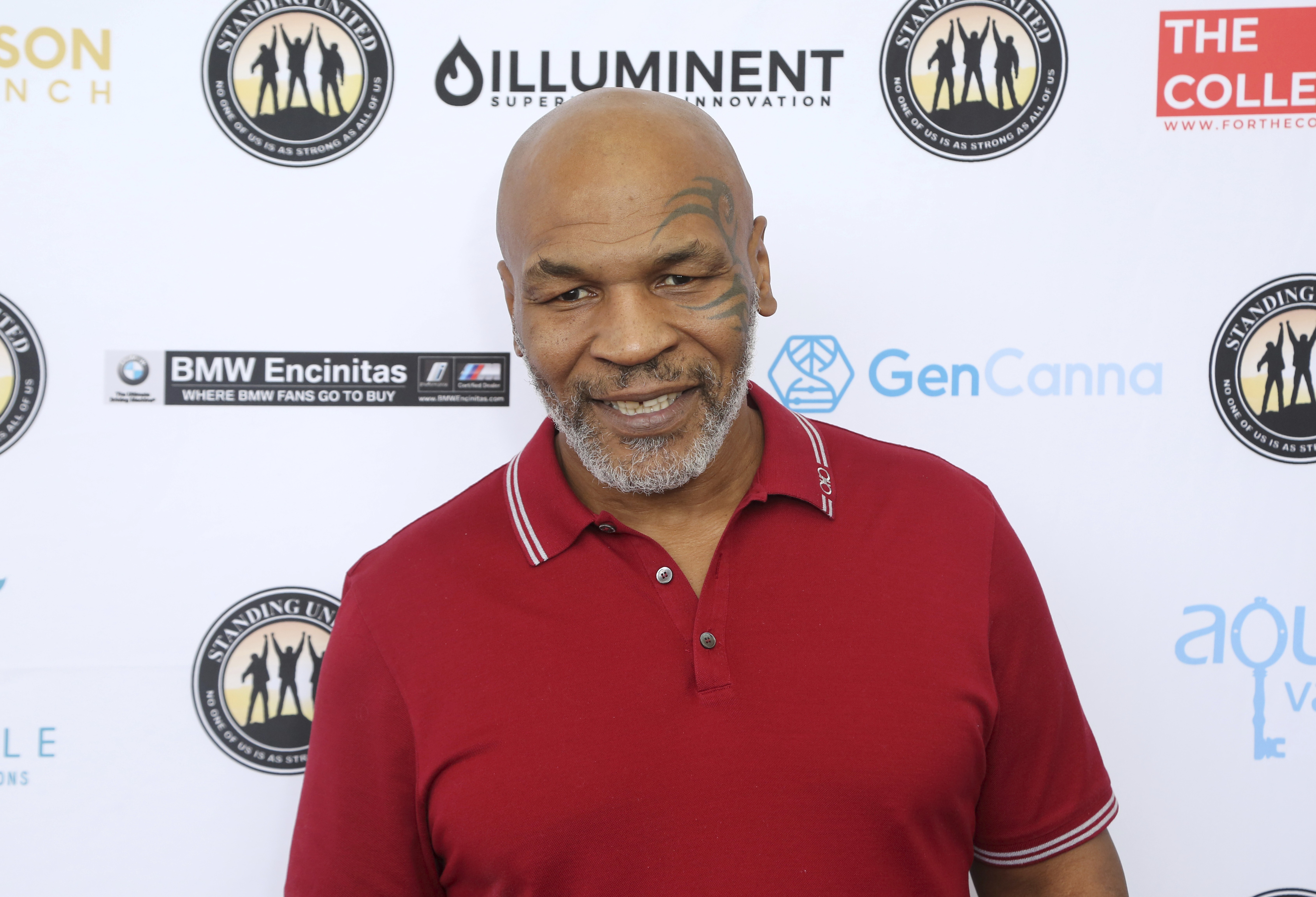 Retired American boxer Mike Tyson attends a celebrity golf tournament in 2019. Photo: AP