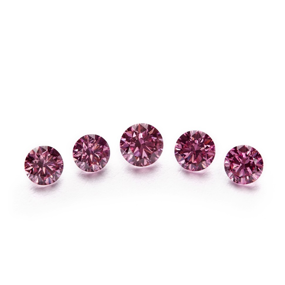 Argyle pink diamonds have a characteristic tint which is set to get a lot rarer. Photo: Rio Tinto