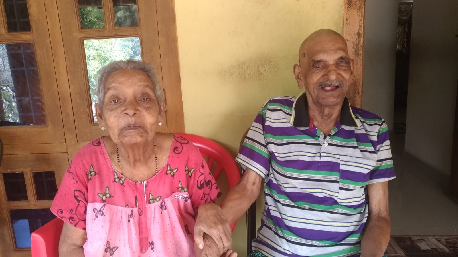 Abraham Thomas, 93, and his wife, Mariyamma, 88. Photo: Handout