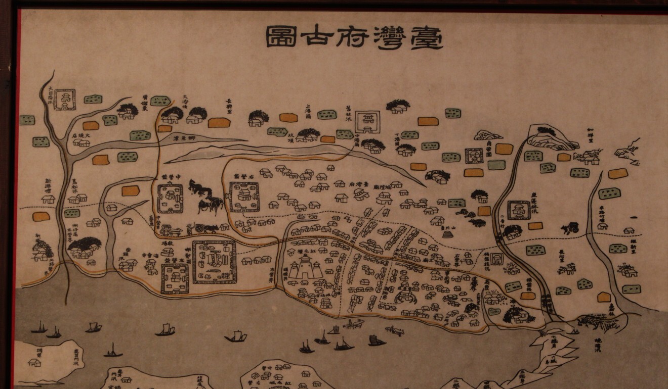 An 18th century map of Taiwan drawn up following its conquest by the Qing dynasty. Photo: Handout