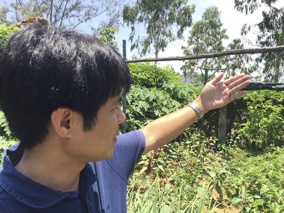 Travel company owner Pham Vu Dung is expanding a new organic farm-to-table garden. Photo: Patrick Scott