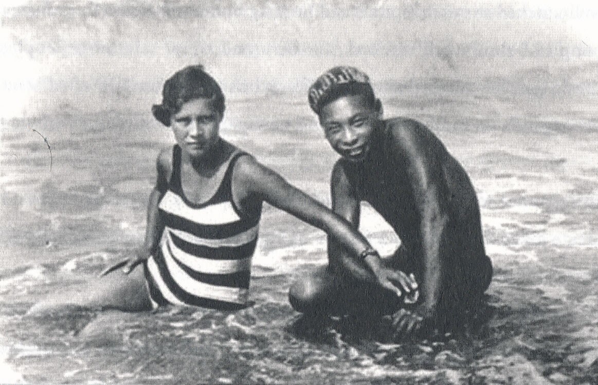 Faina Vakhreva and Chiang Ching-kuo swimming in a river near Sverdlovsk, now Ekaterinburg, in Russia in the mid-1930s. Vakhreva wed the son of China’s Nationalist leader Chiang Kai-shek in 1935 before moving with him to China and later Taiwan. Photo: Handout