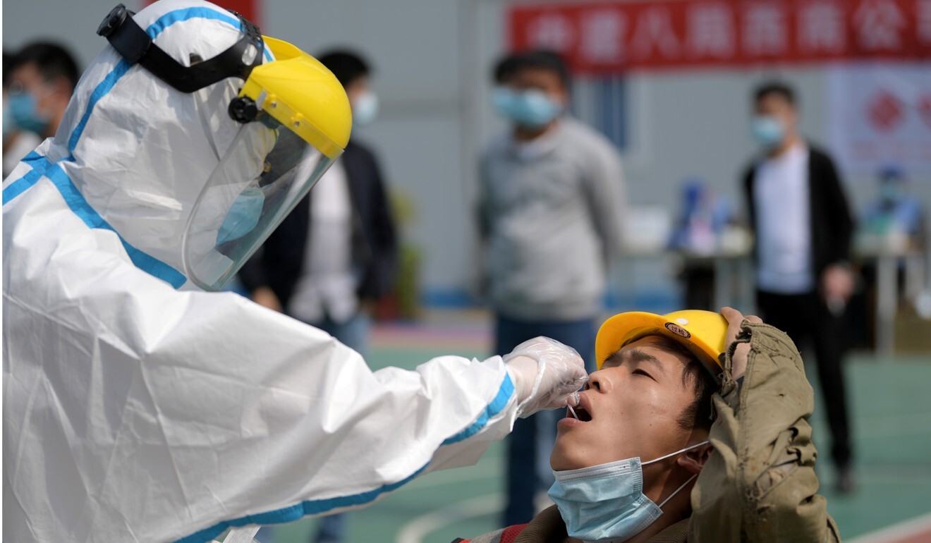 China began pushing for widespread testing last month. Photo: Reuters
