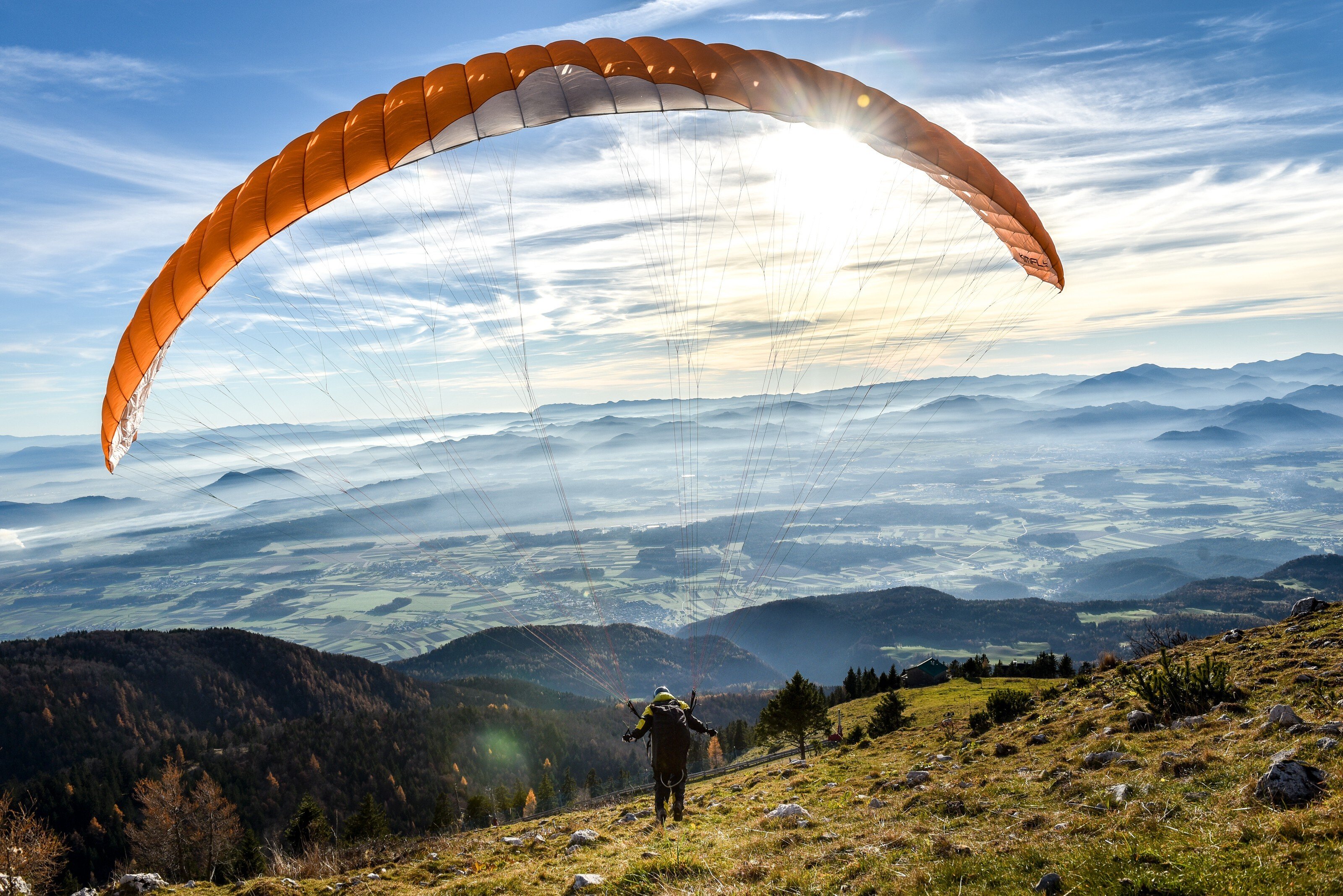 Paragliding in Slovenia is the ultimate adventure sport, offering a thrilling feeling of almost total abandon. Photo: Getty Images