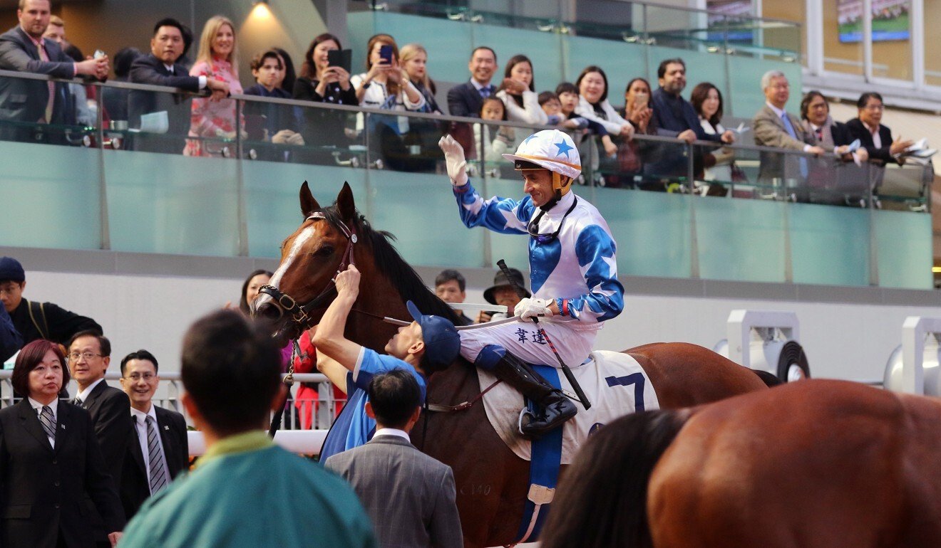 Douglas Whyte returns on Uncle Steve after his last competitive race as a jockey.