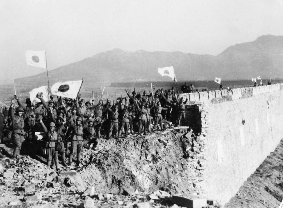 Japanese troops celebrate the fall of Nanking in 1937. Photo: Handout
