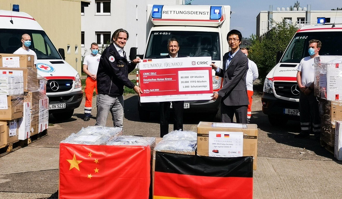 Chinese donations of medical equipment have raised suspicion in Europe. Photo: Xinhua