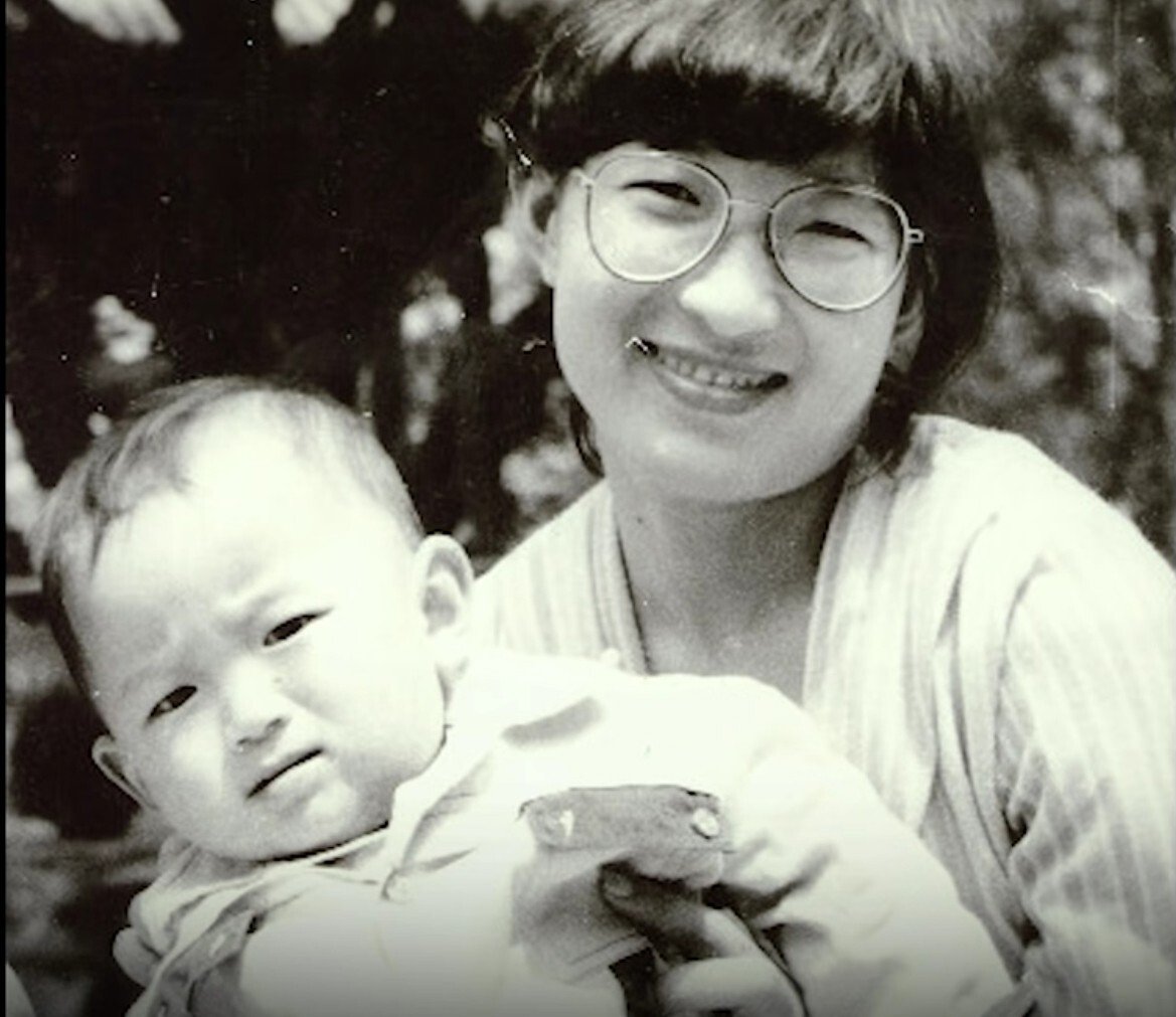 Mao Yin pictured as a child with his mother Li Jingzhi. Photo: SCMP