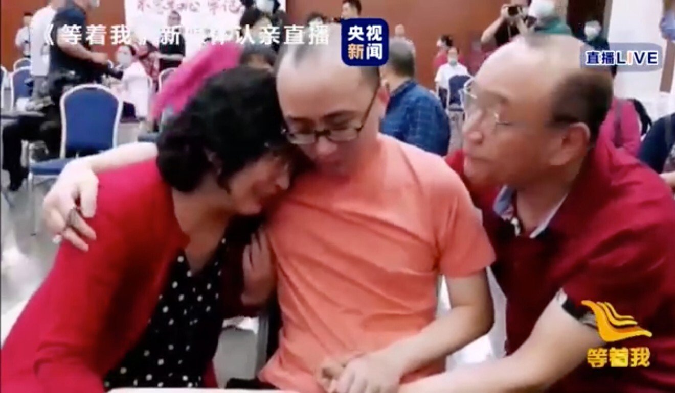 The family’s reunion was shown live on national television. Photo: Handout