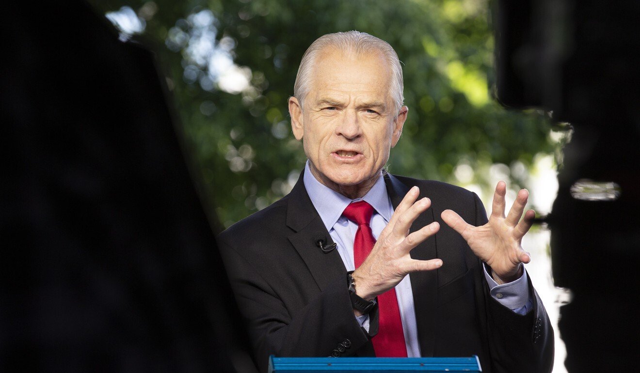 Peter Navarro, director of trade and industrial policy and Defence Production Act policy coordinator, speaking at the White House on May 7. Photo: ERA-EFE
