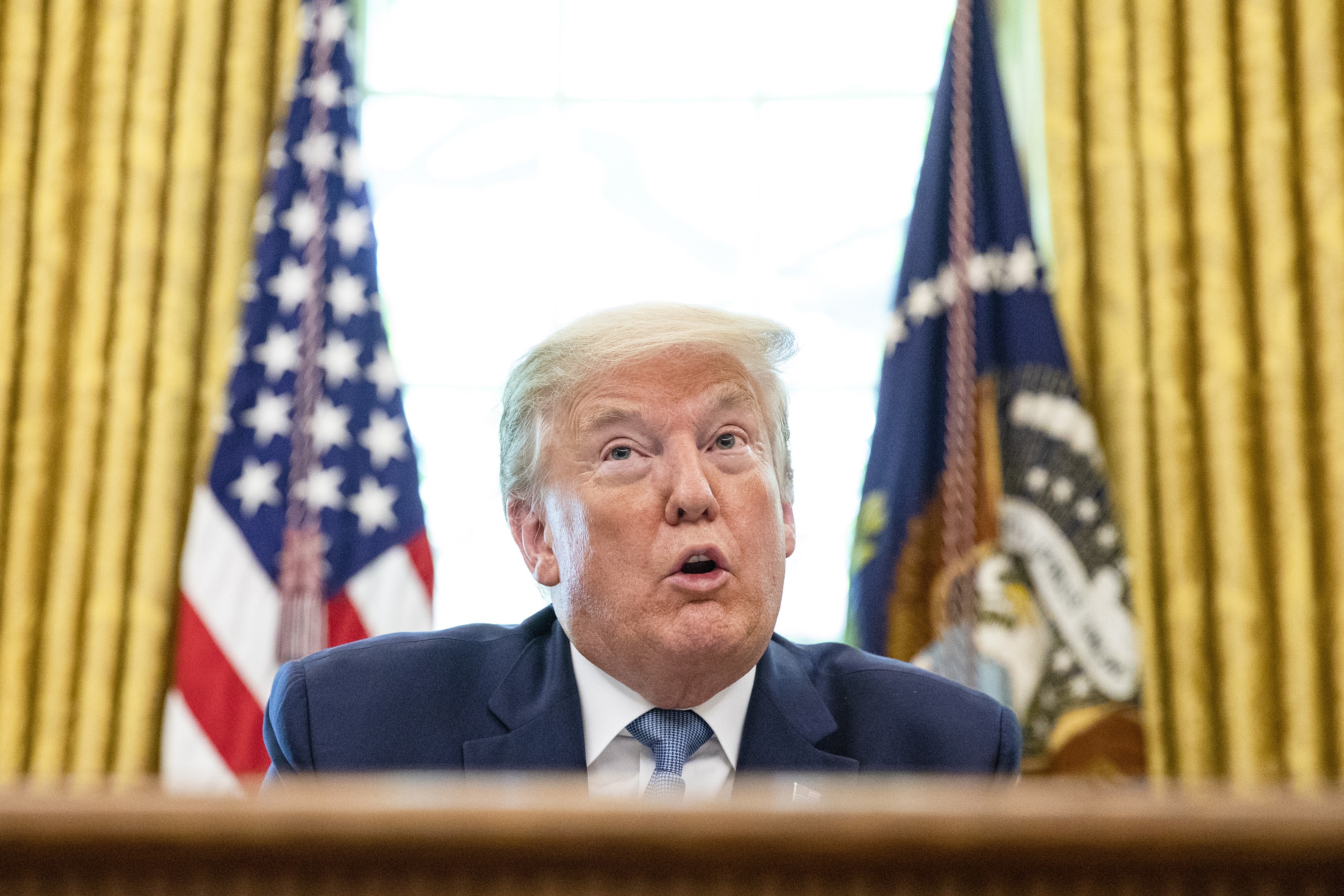 US President Donald Trump, the self-proclaimed “King of Debt”, understands that potential foreign buyers of US paper will feel happier paying up if they believe the US dollar will stay strong. Photo: The New York Times / Bloomberg