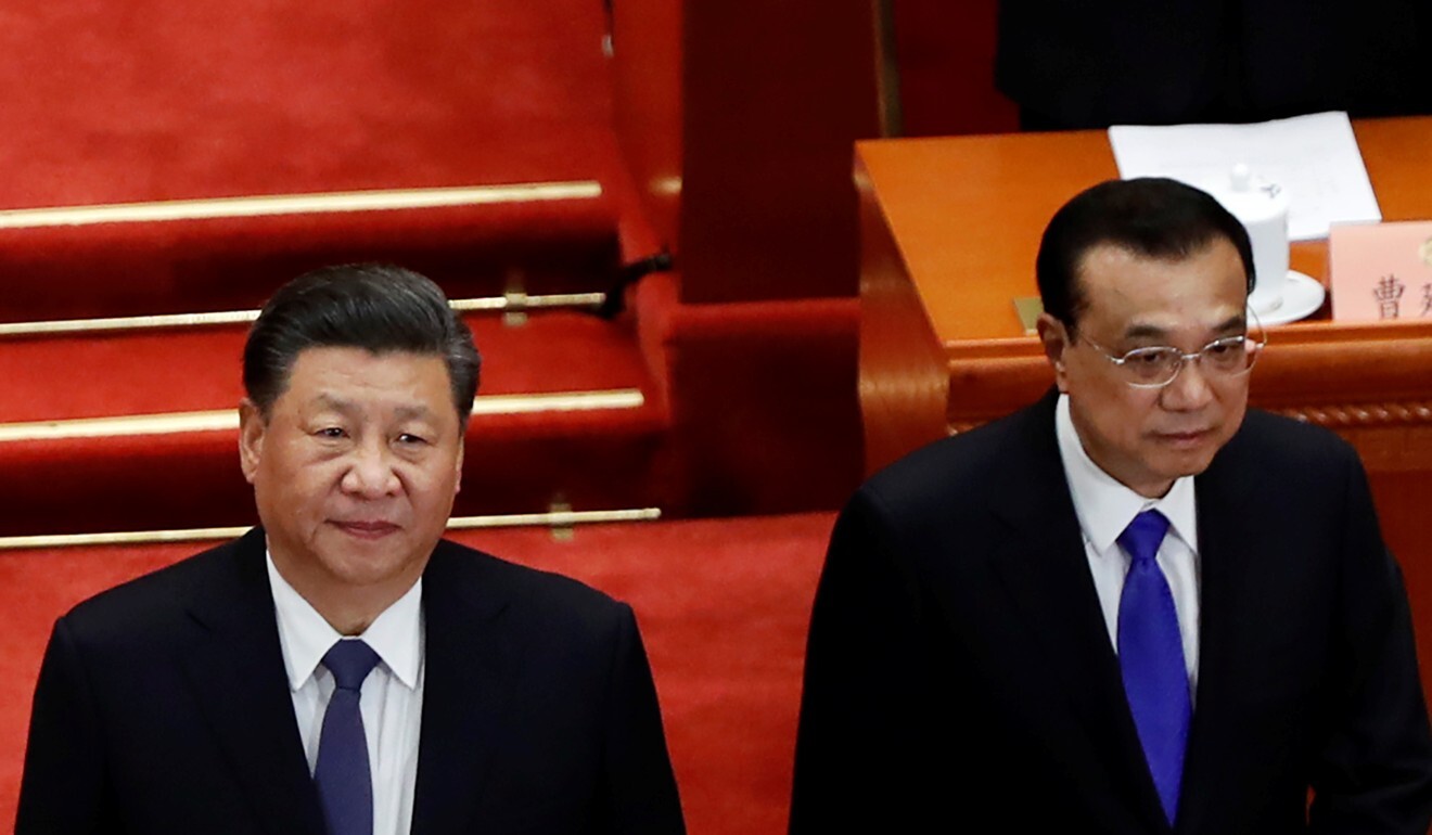 President Xi Jinping and Premier Li Keqiang arrive for the CPPCC. Photo: Reuters