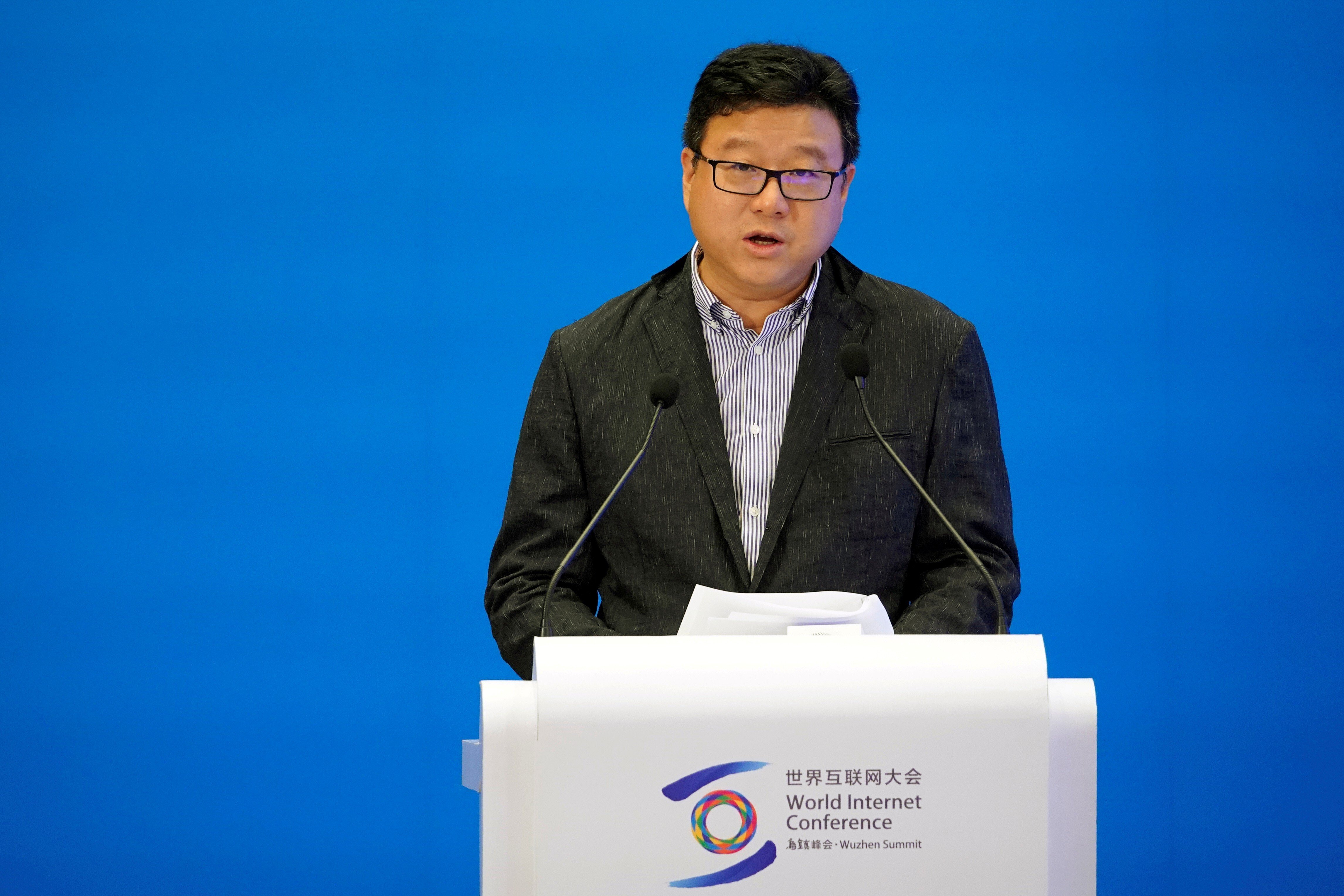 Ding Lei, founder and CEO of NetEase attends the World Internet Conference (WIC) in Wuzhen, Zhejiang province, China, October 20, 2019. Photo: Reuters