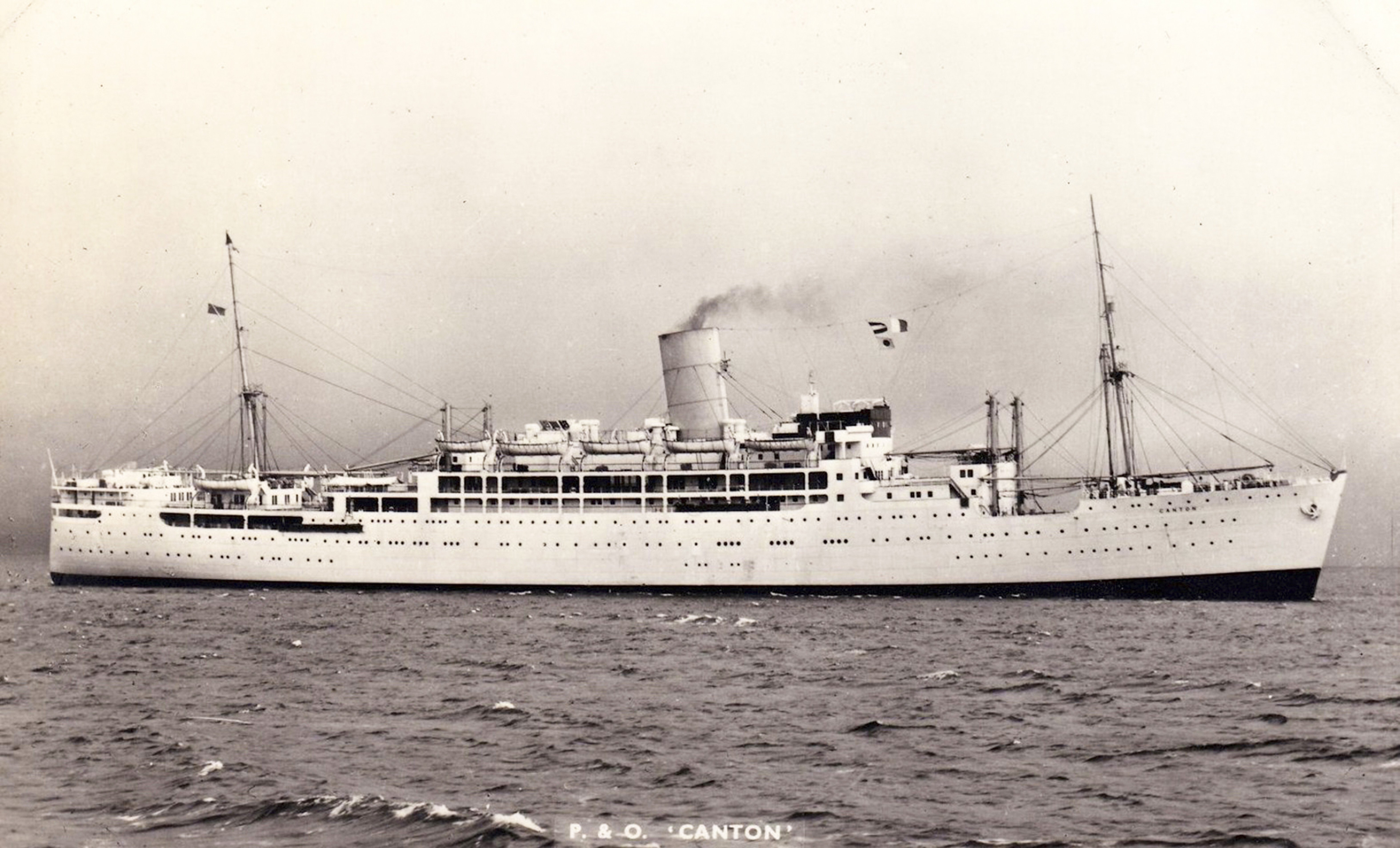 The RMS Canton liner in 1947.