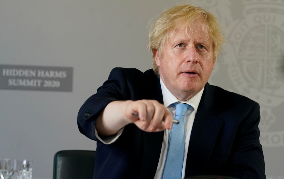 British Prime Minister Boris Johnson is expected to use less reliance on China as a means to boost trade talks with US President Donald Trump. Photo: Reuters