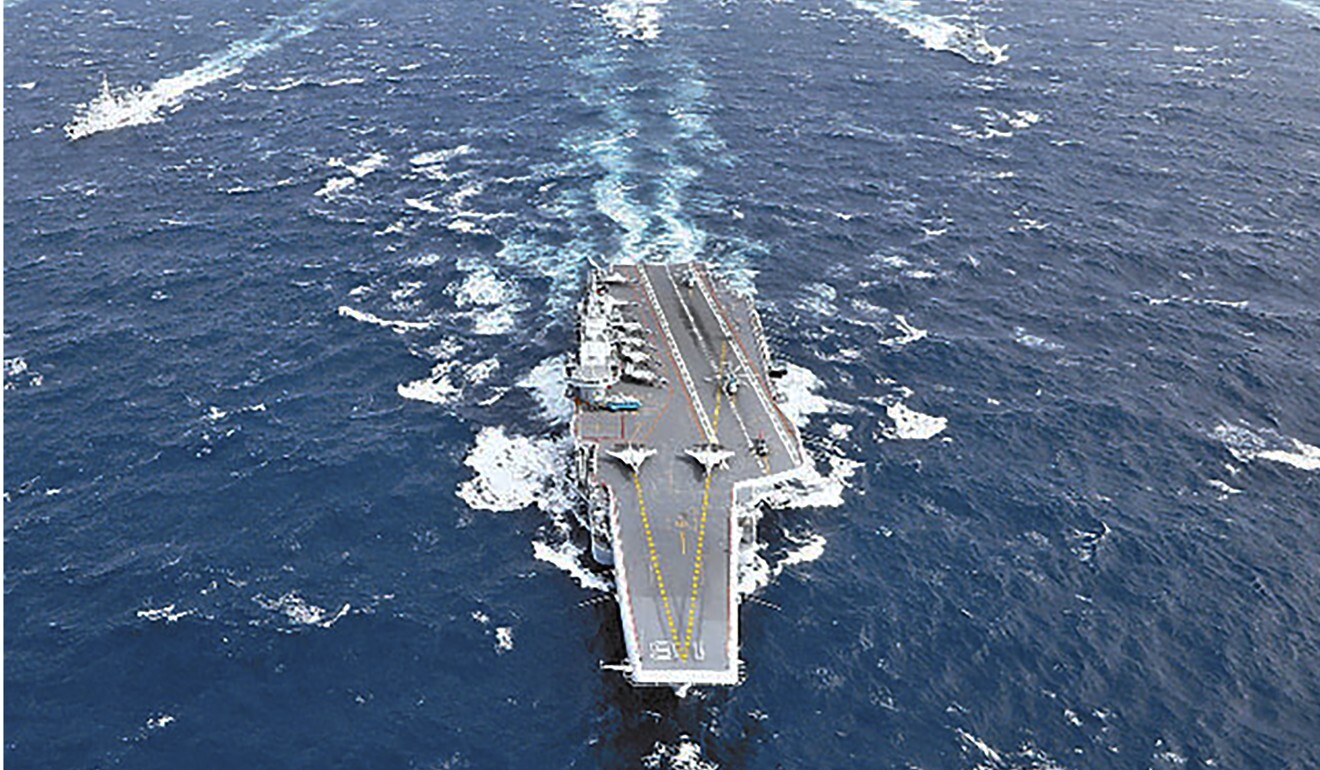 China’s first aircraft carrier, the Liaoning, or its sister ship, the Shandong, is expected to be involved in this summer’s drills. Photo: Handout