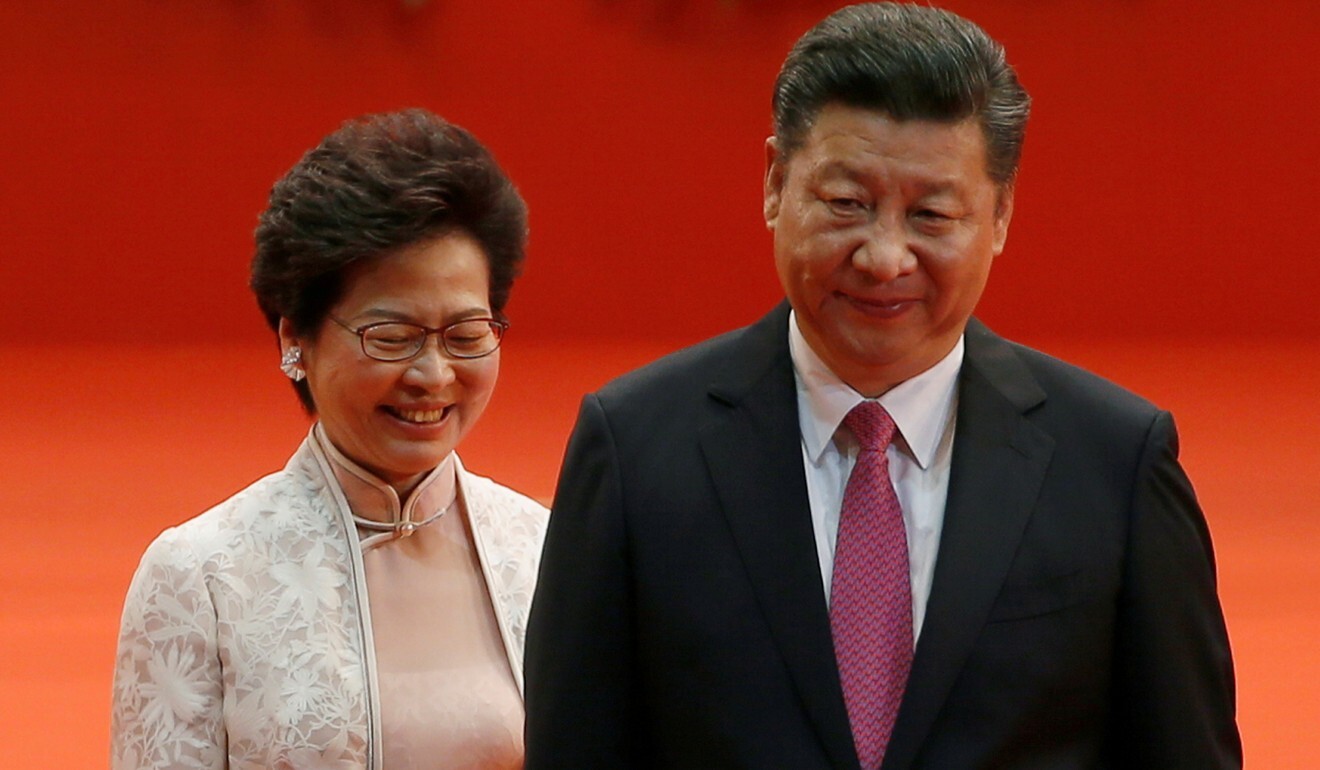Hong Kong Chief Executive Carrie Lam and Chinese President Xi Jinping. Photo: Reuters