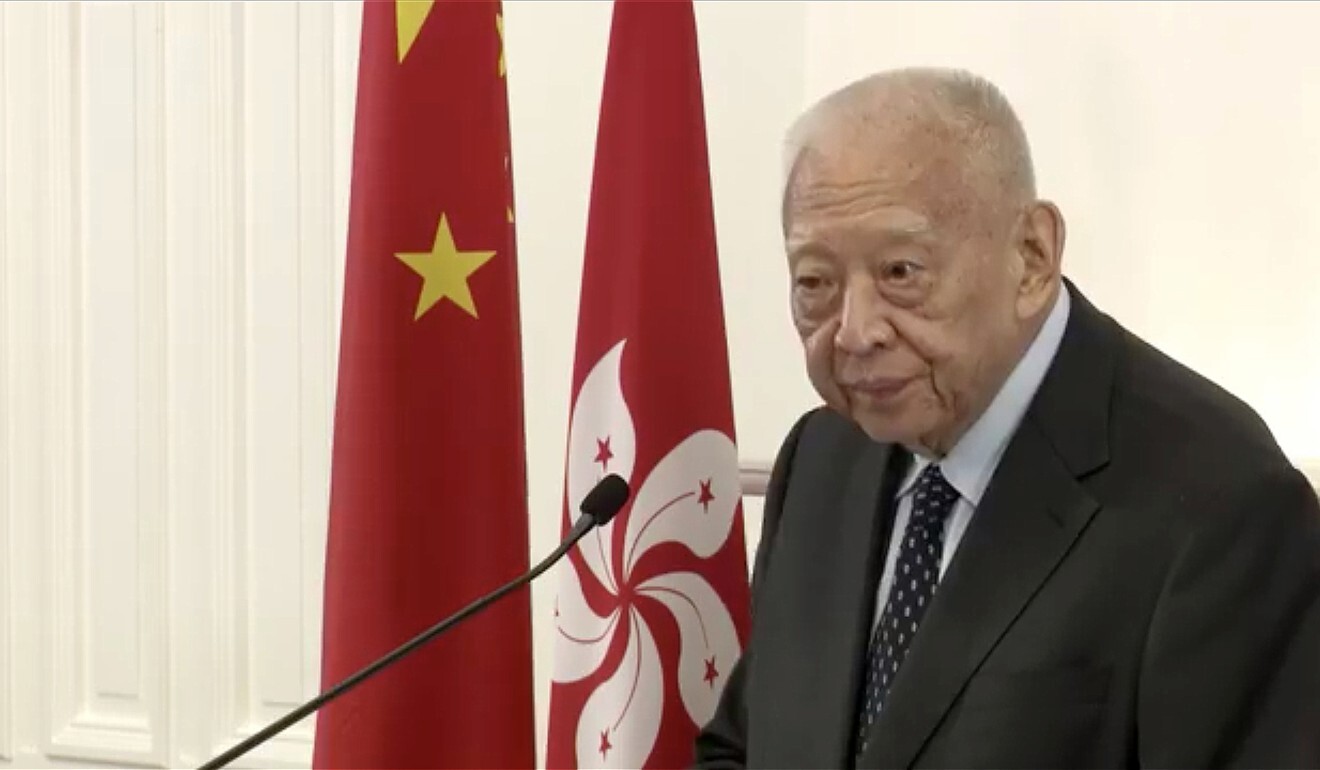 Tung Chee-hwa says some in Hong Kong have openly called for “independence” and “self-determination”, and colluded with foreign forces. Photo: Handout